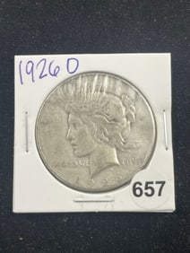 1926 D Peace Silver Dollar Coin