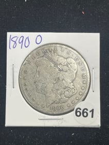 1890 O Morgan Silver Dollar Coin