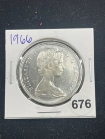1966 Canadian Dollar Coin