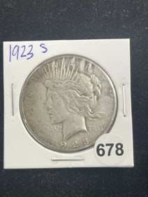 1923 S Peace Silver Dollar Coin