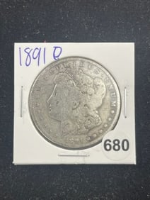 1891 O Morgan Silver Dollar Coin