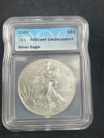 2001 UNC Silver Eagle Coin