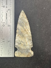 Side Notch Indian Artifact Arrowhead