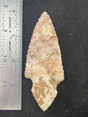 4" Turkeytail Indian Artifact Arrowhead (1 of 3)