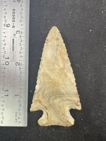 3 & 1/16" Hardin Indian Artifact Arrowhead