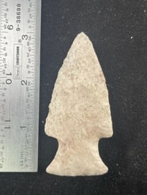 3 & 1/8" Hardin Indian Artifact Arrowhead