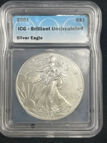 2001 UNC Silver Eagle Coin