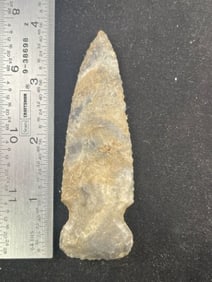 3 & 7/8" Side Notch Indian Artifact Arrowhead
