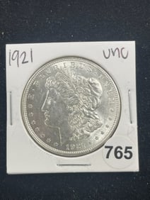 1921 UNC Morgan Silver Dollar Coin