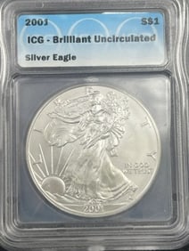 2001 UNC Silver Eagle Coin