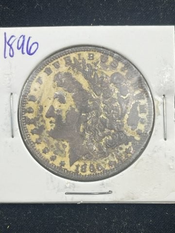 1896 Morgan Silver Dollar Coin (1 of 2)