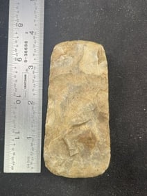 Chipped Celt Indian Artifact Arrowhead