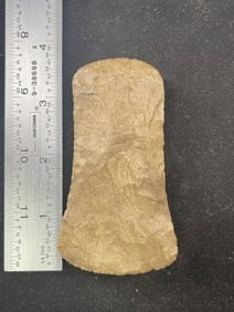 Chipped Celt Indian Artifact Arrowhead