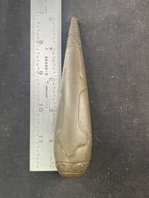 Lizard Effigy Engraved Plummet