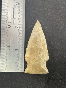 Side Notch Indian Artifact Arrowhead