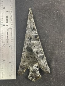 Obsidian Spear Indian Artifact Arrowhead