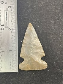 Side Notch Indian Artifact Arrowhead