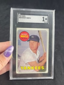 1969 Topps Mickey Mantle Baseball Card
