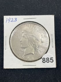 1923 Peace Silver Dollar Coin