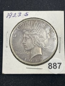 1923 S Peace Silver Dollar Coin