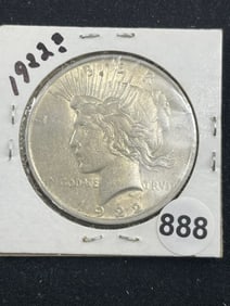1922 Peace Silver Dollar Coin