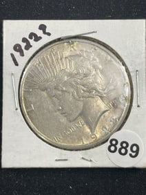 1922 Peace Silver Dollar Coin