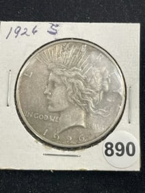 1926 S Peace Silver Dollar Coin