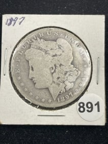 1897 Morgan Silver Dollar Coin