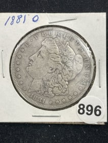 1881 O Morgan Silver Dollar Coin