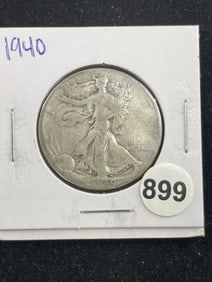 1940 Walking Liberty Half Dollar Coin