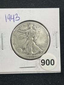 1943 Walking Liberty Half Dollar Coin
