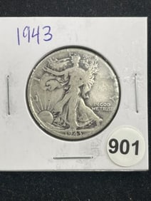 1943 Walking Liberty Half Dollar Coin