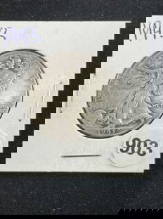 1943 Walking Liberty Half Dollar Coin: KEY WORDS: INDIAN ARTIFACT ARTIFACTS ARROWHEAD ARROWHEADS NATIVE AMERICAN MISSISSIPPIAN QUAPAW CADDO POTTERY COINS MORGAN DOLLAR PEACE DOLLAR SILVER COINS Arkansas. Now taking in consignments for pre-