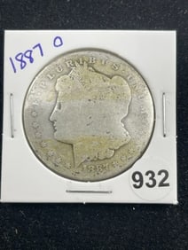1887 O Morgan Silver Dollar Coin
