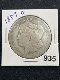 1887 O Morgan Silver Dollar Coin