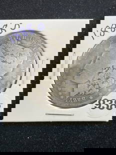 1888 O Morgan Silver Dollar Coin: KEY WORDS: INDIAN ARTIFACT ARTIFACTS ARROWHEAD ARROWHEADS NATIVE AMERICAN MISSISSIPPIAN QUAPAW CADDO POTTERY COINS MORGAN DOLLAR PEACE DOLLAR SILVER COINS Arkansas. Now taking in consignments for pre-