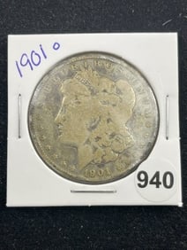 1901 O Morgan Silver Dollar Coin