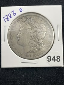 1883 O Morgan Silver Dollar Coin