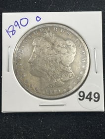 1890 O Morgan Silver Dollar Coin