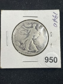 1940 Walking Liberty Half Dollar Coin