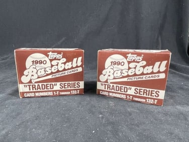 2 1990 Topps Traded Baseball