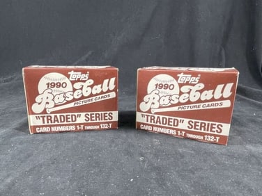 2 1990 Topps Traded Baseball