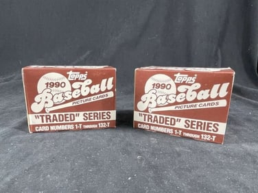 2 1990 Topps Traded Baseball
