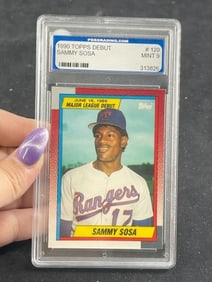 1990 Topps Debut Sammy Sosa Baseball Card