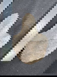 Chipped Hoe from Arkansas: KEY WORDS: INDIAN ARTIFACT ARTIFACTS ARROWHEAD ARROWHEADS NATIVE AMERICAN MISSISSIPPIAN QUAPAW CADDO POTTERY COINS MORGAN DOLLAR PEACE DOLLAR SILVER COINS Arkansas. Now taking in consignments for pre-