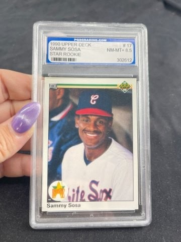 1990 Upper Deck Sammy Sosa Baseball Card (1 of 2)