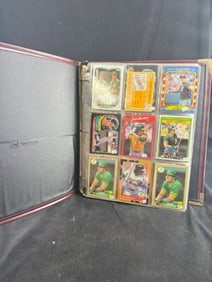 Album of Star Baseball cards Ken Griffey Jr. Frank Thomas and more