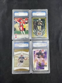 4 Graded Football Cards
