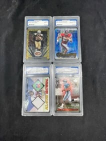 4 Graded Football Cards
