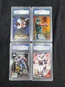 4 Graded Football Cards